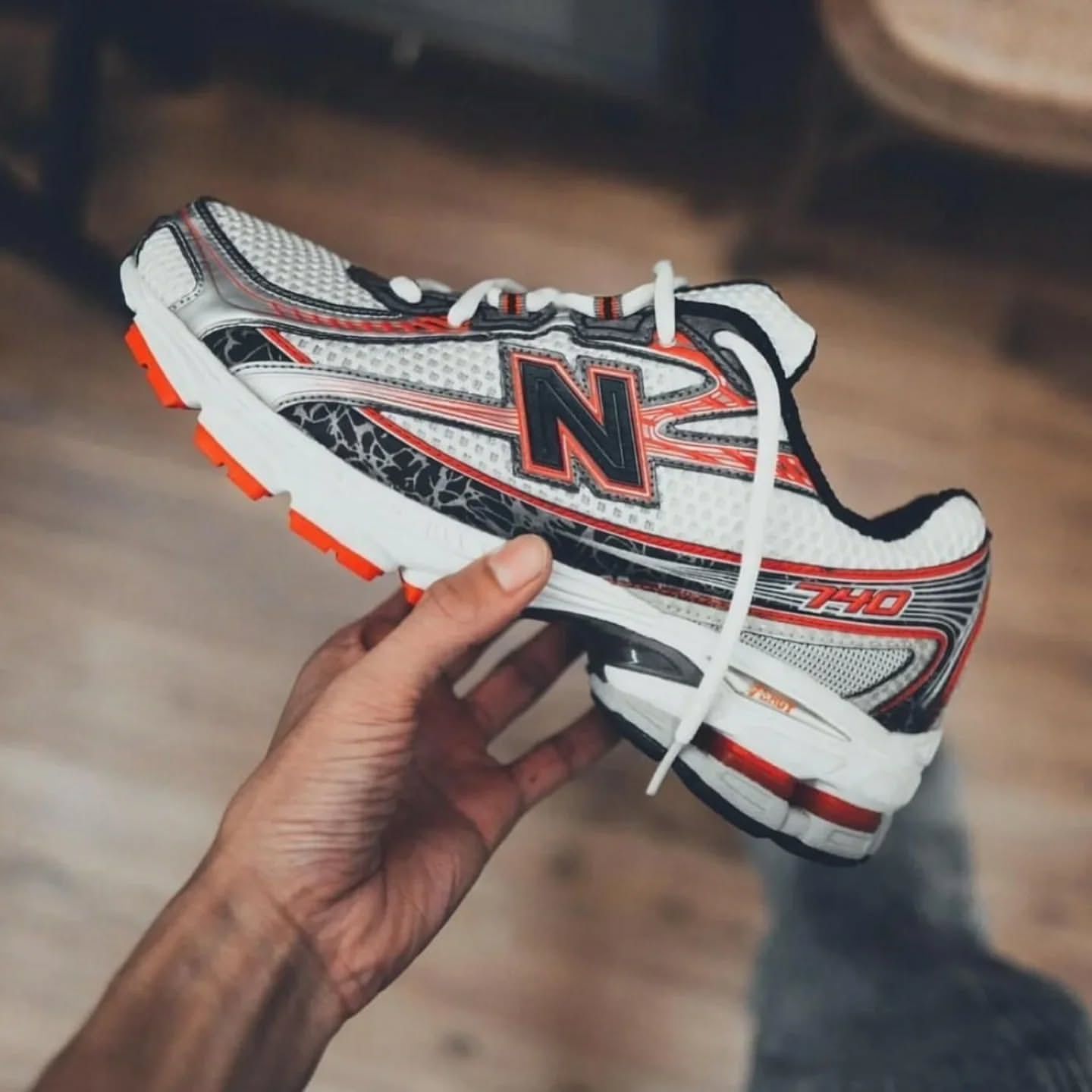 New Bala-nce 740 Silver Red