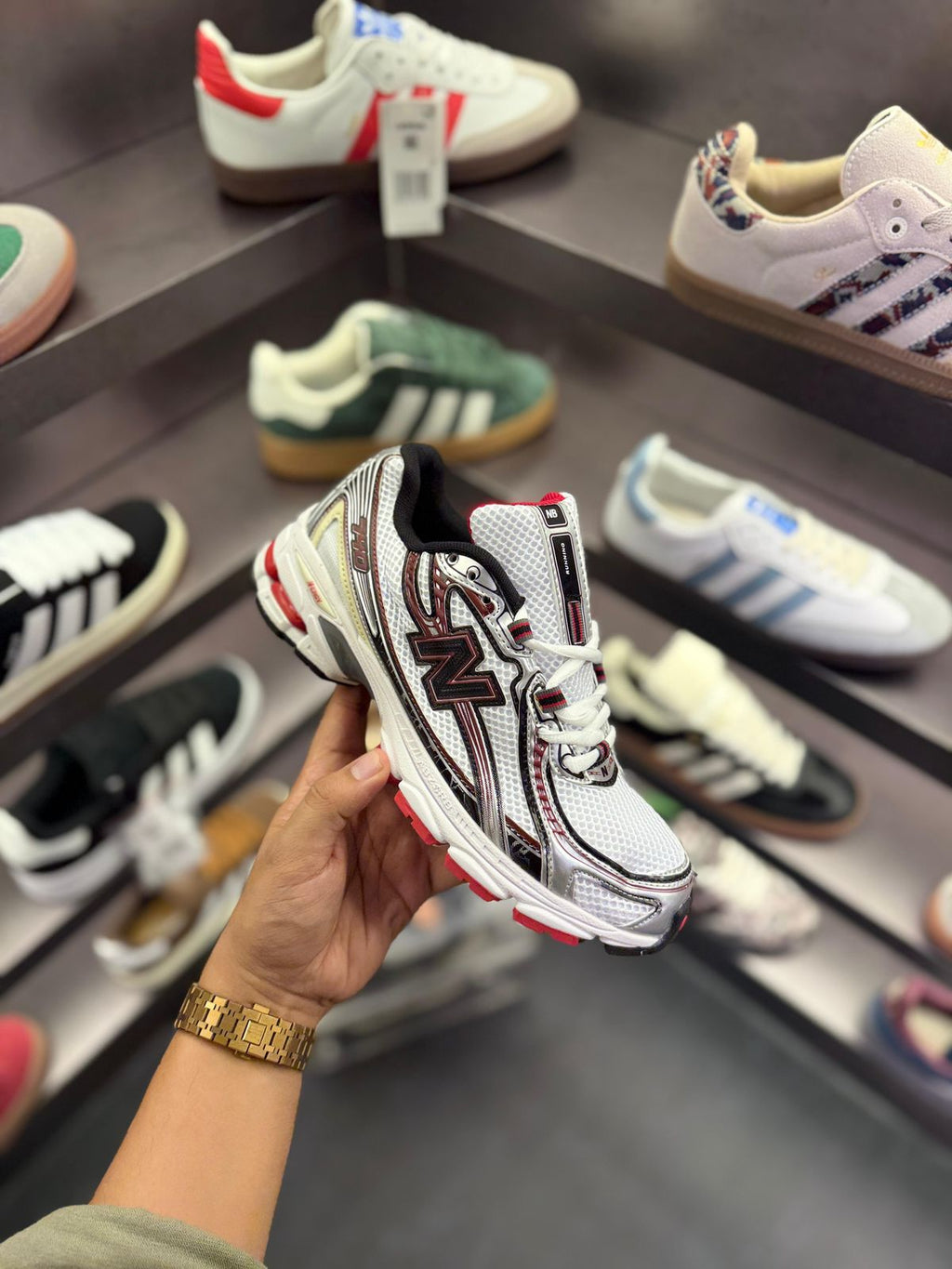 New Bala-nce 740 Silver Red