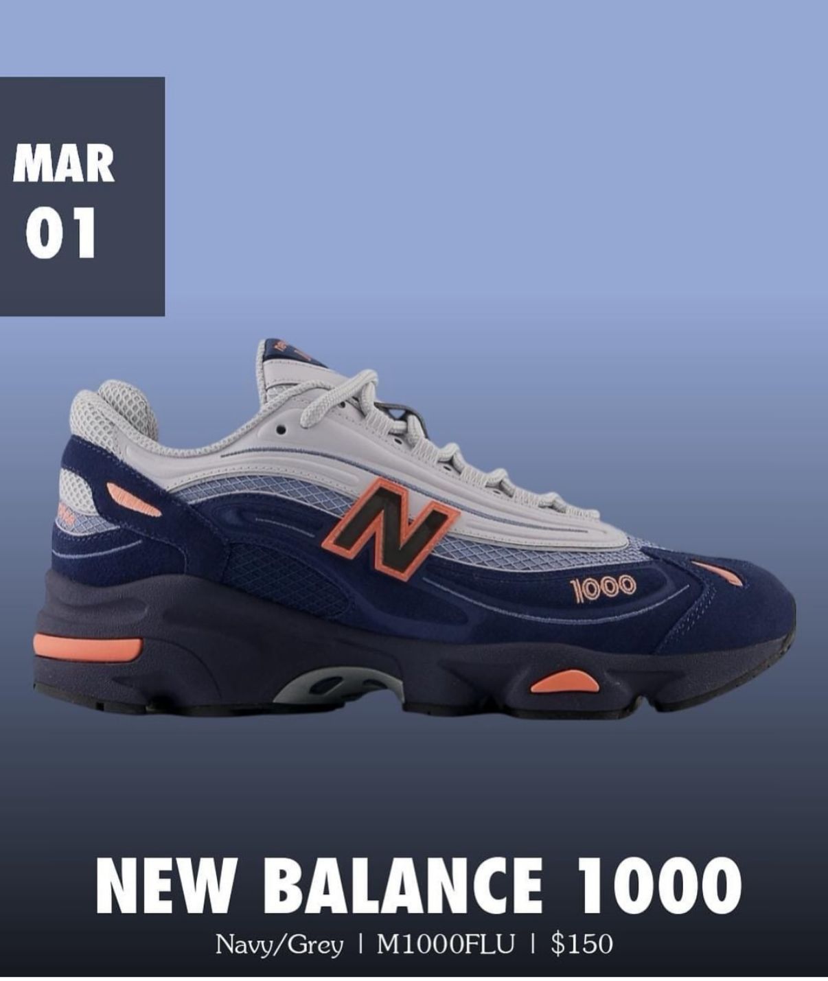 New Bala-nce 1000 “Navy Blue”